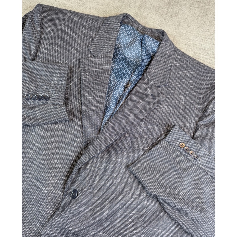 Oak Hill Blazer Mens 3XL 54-56R Textured Performance Lined Sports Coat Jacket
